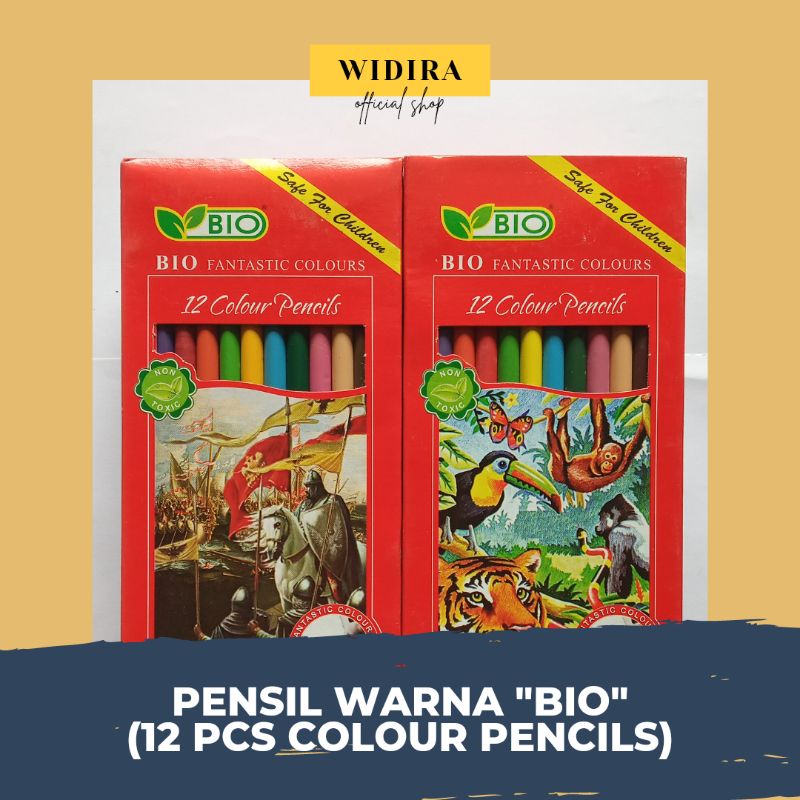 

[ATK] Pensil Warna BIO (12 Pcs Colour Pencils) Panjang