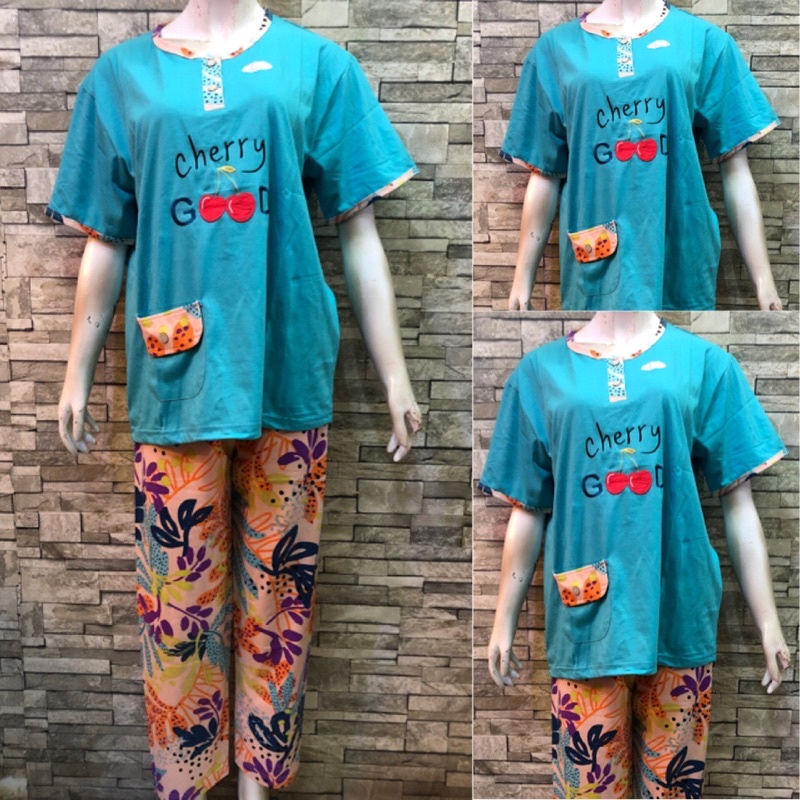 CP FOREVER MAMA SIZE | BAJU TIDUR | PIYAMA | COD-948 Hijau
