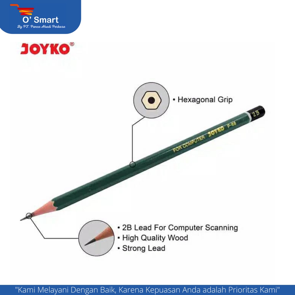 

JOYKO Pensil 2B P-88 (12 Pcs/Kotak)