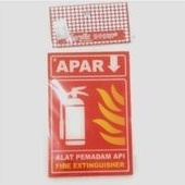 

papan akrilik APAR alat pemadam api