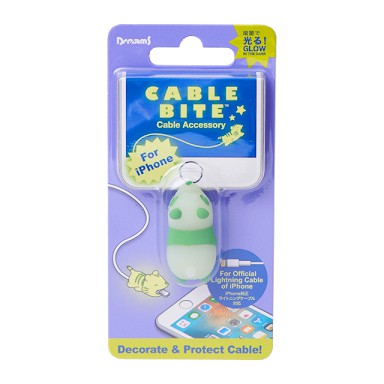 Animal Cable Bite Glow In The Dark For IPhone Pelindung Kabel Colokan Charger Luminous Luminescent