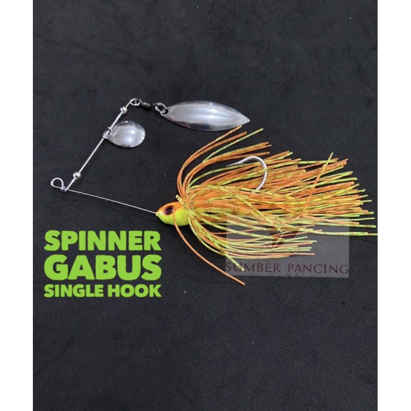 SPINNER GABUS SINGLE HOOK umpan ikan gabus toman