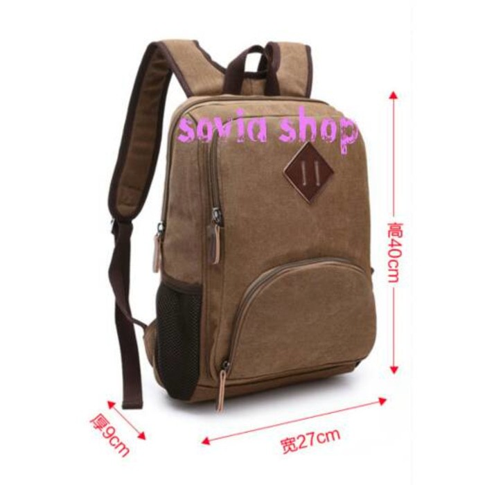 tas ransel kanvas mini