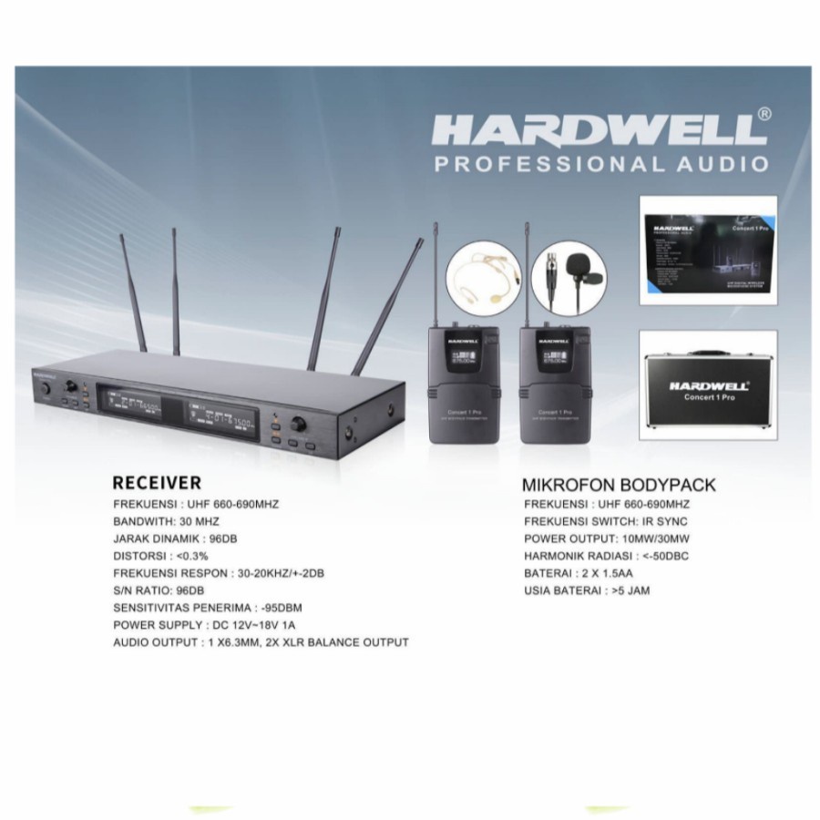 Mic Wireless Hardwell Concert 1 Pro / Concert 1 / Concert-1 Original