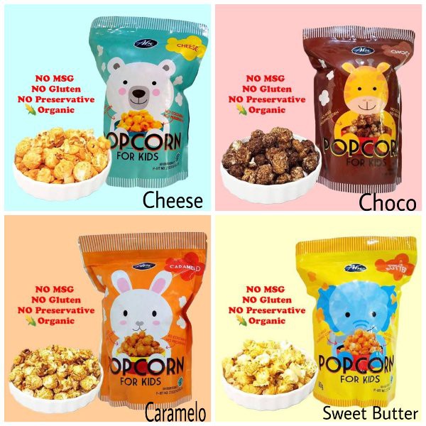 Abe Popcorn For Kids Snack Bayi &amp; Snack Anak 80gr No Msg