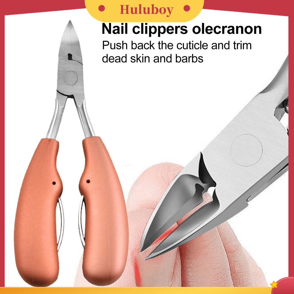 Huluboy Huluboy♡ Gunting Kuku Kaki Kutikula Universal Bahan Stainless Steel Untuk Pedicure