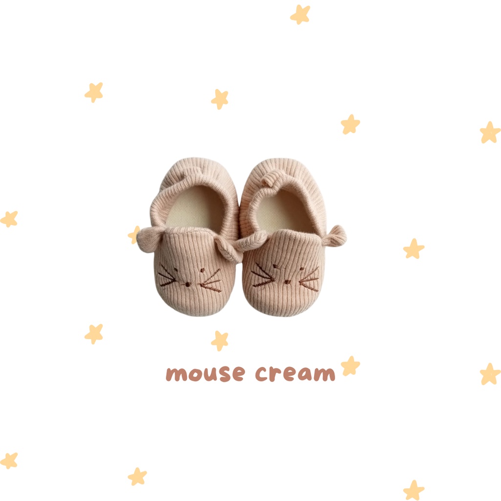 sepatu bayi anak perempuan 0 12 18 bulan MOUSE prewalker anti slip prealker bayi baby anak unisex animal binatang sepatu bayi lucu