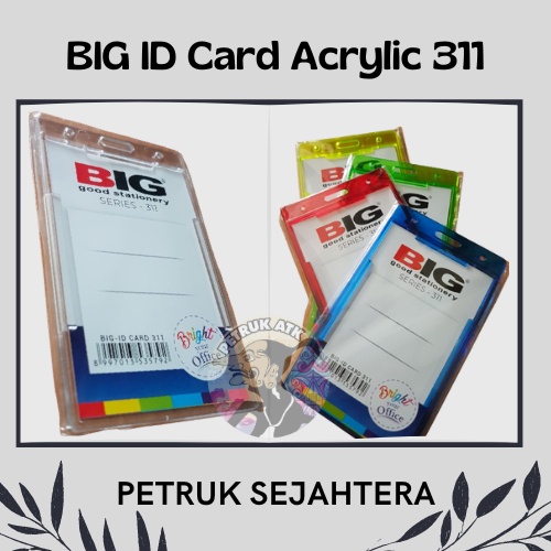 

[PCS] BIG ID CARD HOLDER ACRYLIC TRANSPARANT 311