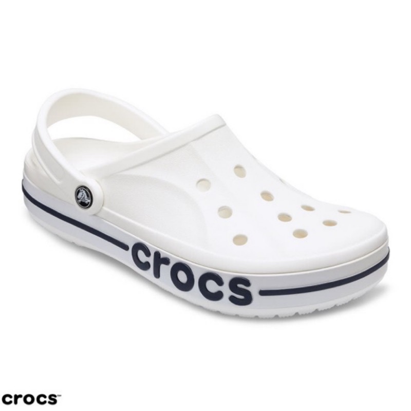 Crocs Baya Clog / Sandal Unisex  / Sandal Crocs /  Baya Clog / Sandal Pria / Crocs Baya / Sepatu Sandal Perawat - White -205089-126