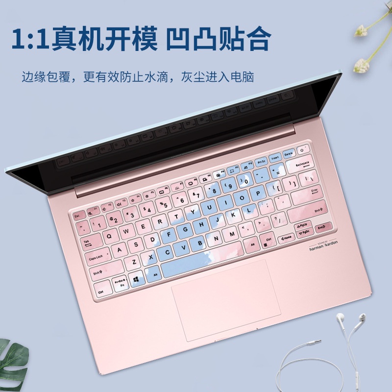 Film Pelindung Debu Keyboard Laptop Motif Kartun Bunga Untuk ASUS Adolbook13 2021 ADOU13U S330 ASUS VivoBook S13 S330UN