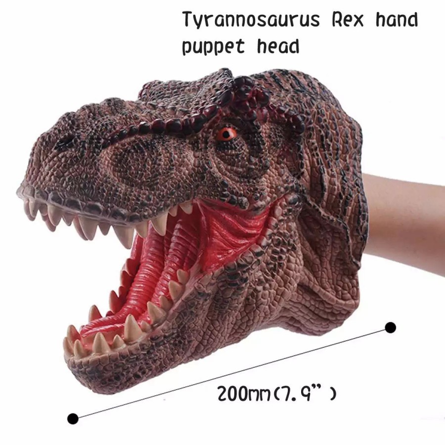 MOMBABY1 Mainan Anak Hand Puppet Dinosaurus tyranosaurus / Mainan Tangan Dino