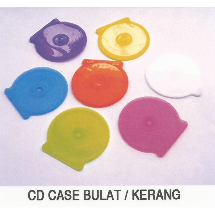 Kotak CD Case Oval / CD Kerang Tempat DVD Plastik - CDK01