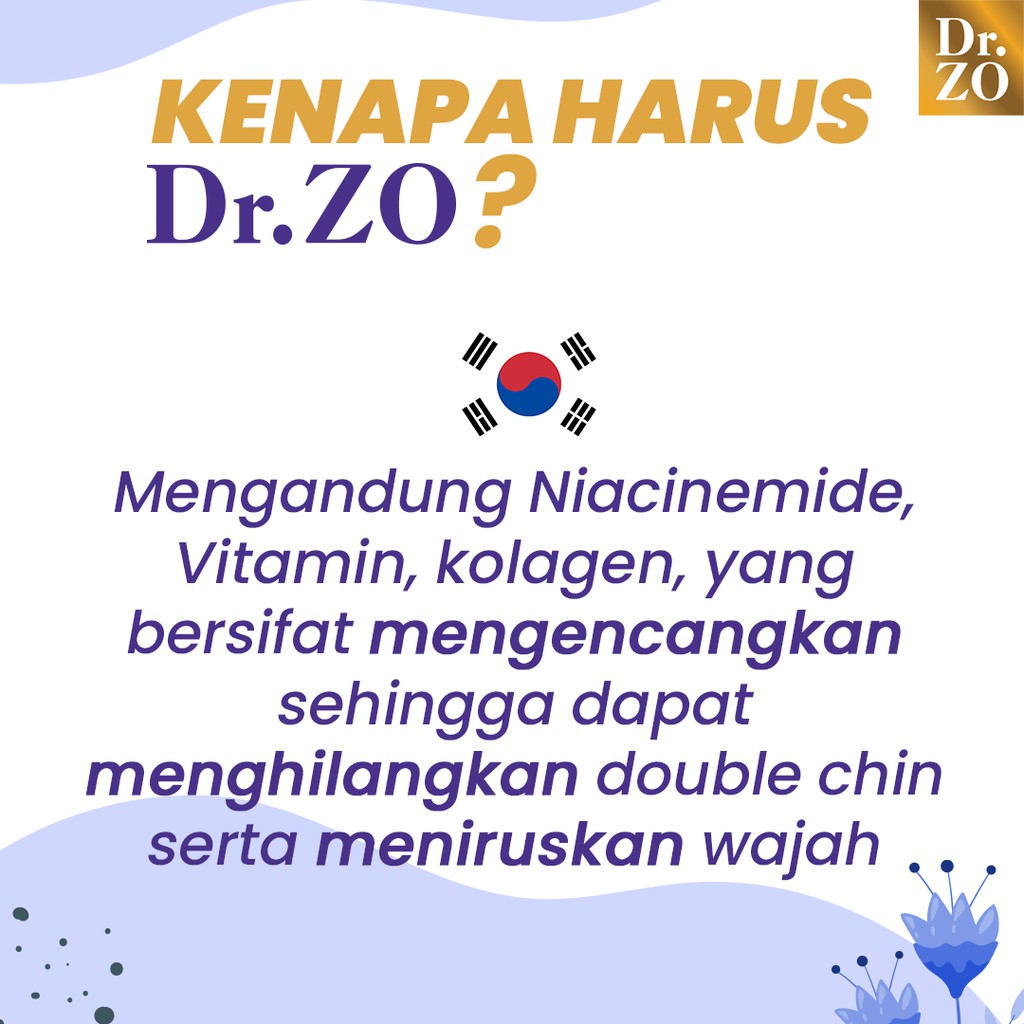 Cream Dr Zo Penirus Wajah Dan Mengencangkan Leher Dengan Cepat Menghilangkan Double Chin