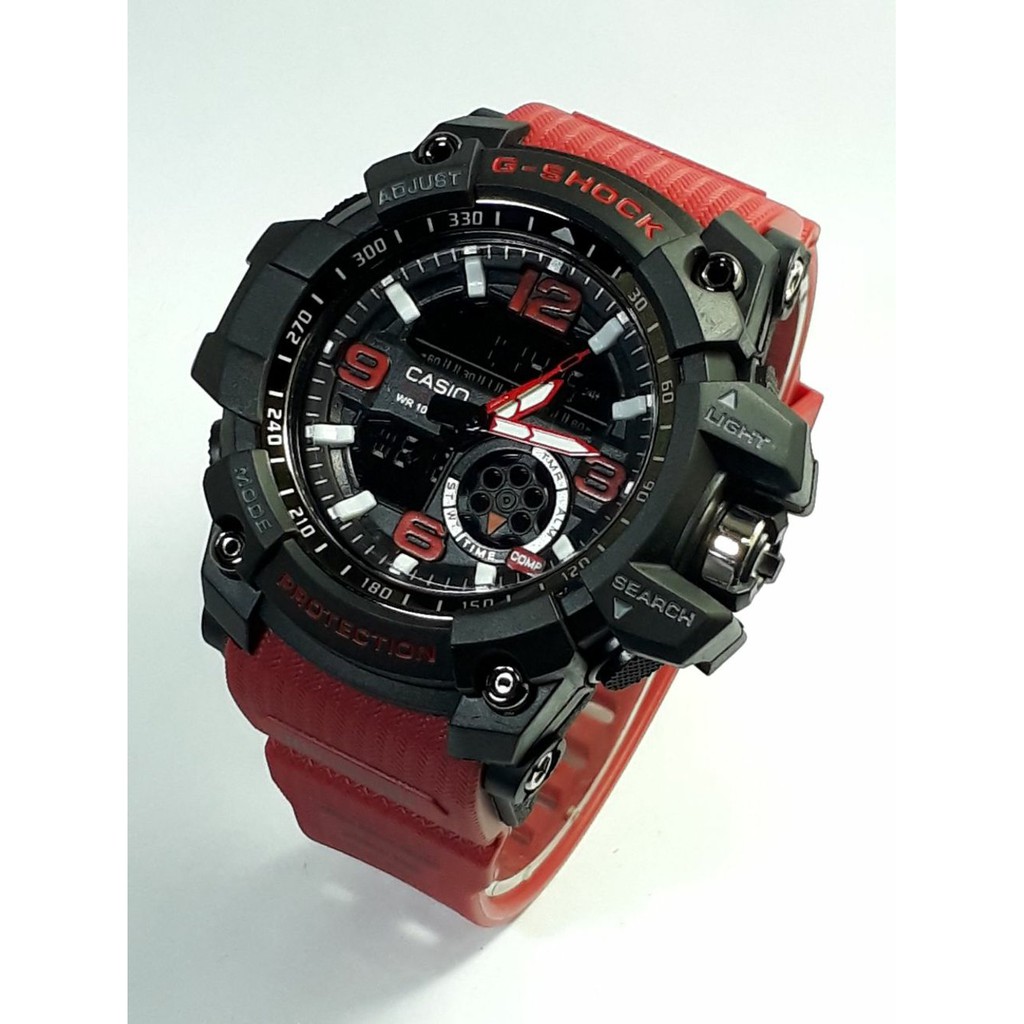 ASLI ORIGINAL Jam tangan sport G Shock G SHOCK GG1000 merah hitam BRANDED