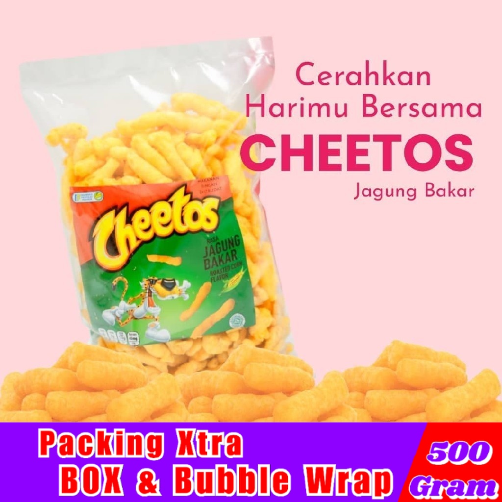 

[500gr] Cheetos Jagung Bakar BBQ / TES Cheetos Jagung Panggang - Hufaida Snack makanan ringan
