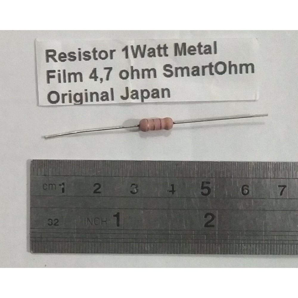 Promo Resistor 1W Metal Film 4 7 ohm japan Original Grosir Lebaran