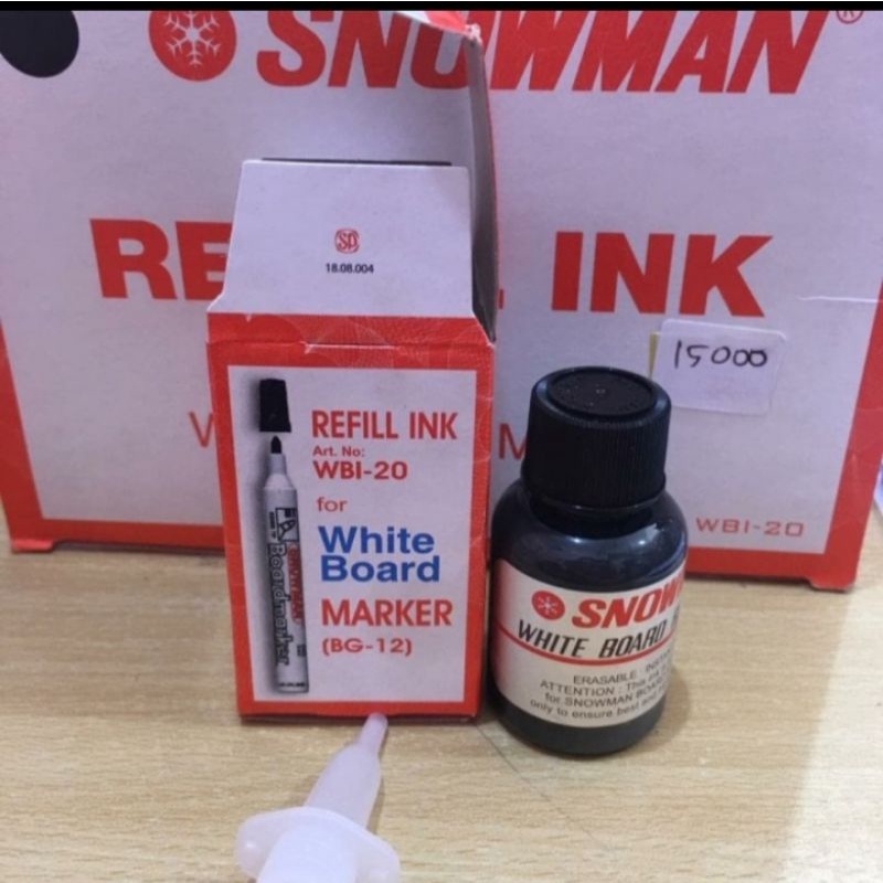 

Isi / Reffil tinta spidol snowman white board