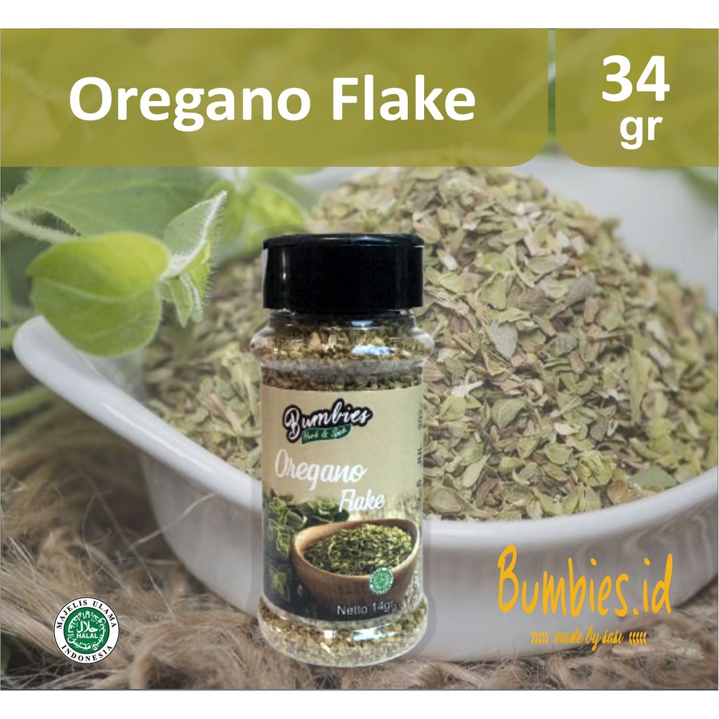 Daun Oregano 34gram Dried Oregano Leaves Bumbies herb adnd Spices