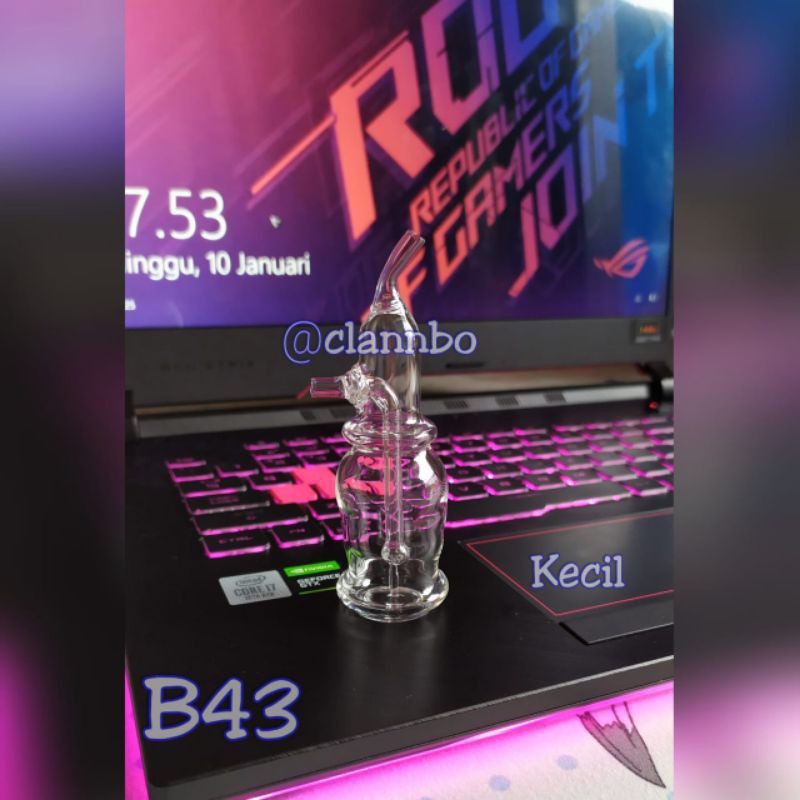 Ready Full Set Tabung  Kaca Tipe B043 Toko Accesories Bong