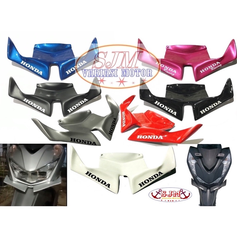 WINGLET BEAT NEW DELUXE 2020-2022 winglet sayapa depan honda BEAT DELUXE tahun 2020-2022