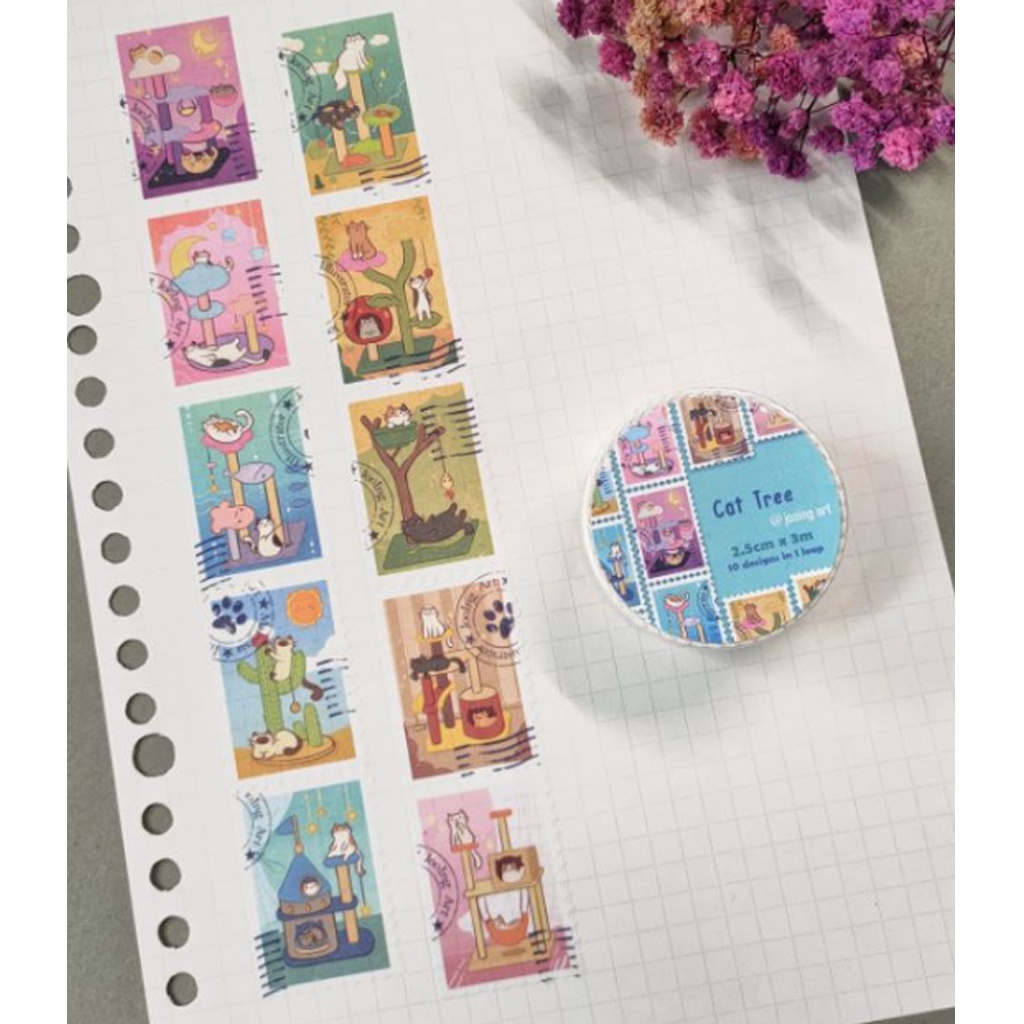 

Jooing Art Washi Sampler Postage Stamp