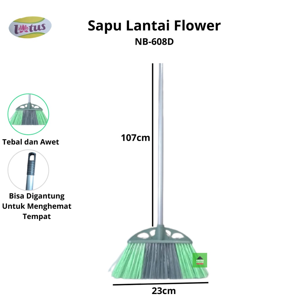 Sapu Lantai Daun Warna NB-608D Lotus