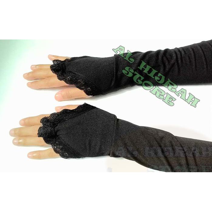 Stok Terbatas Handsock Cincin Renda Manset Muslimah Sarung Tangan Wanita Shopee Indonesia