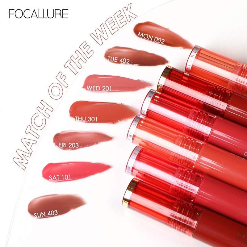 Focallure Moisturizing lip gloss Long-Lasting Glossy Soft Smooth Lipstick Long Wearing