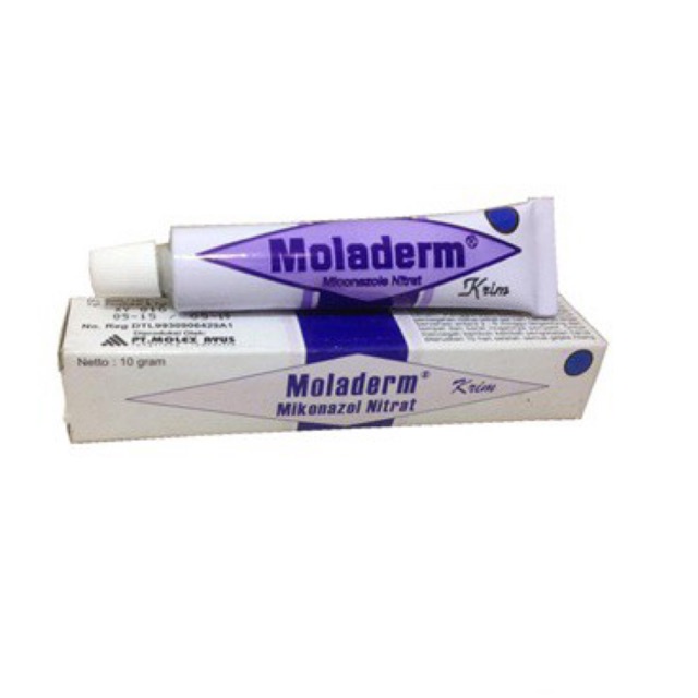 MOLADERM KRIM 10 GR - Salep Mikonazole Anti Jamur Kandidiasis Cream