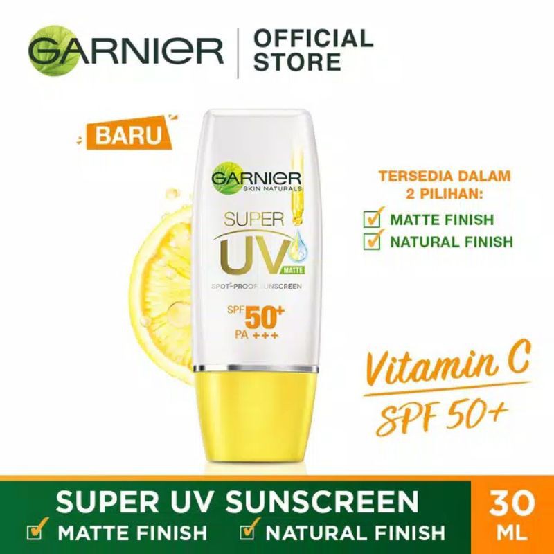 GARNIER SUPER UV SPOT PROOF SUNSCREEN SPF 50+ PA+++ / GARNIER SUNSCREEN MATTE / SUNSCREEN