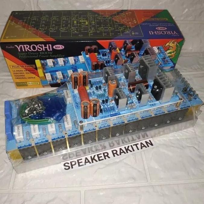 Kit profesional power amplifier NEW YIROSHI MK-5 plus TR 1800Watt mono .
