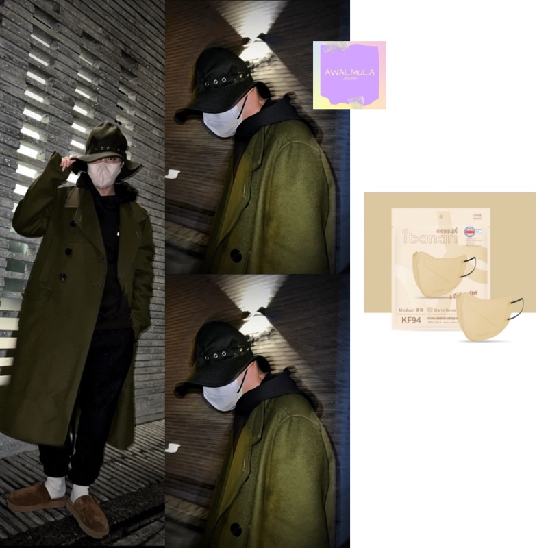 (PO) OFFICIAL IBANARI KF94 Health Mask worn by BTS Jhope