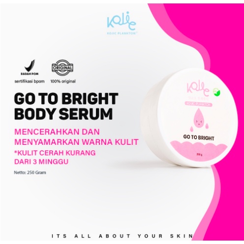 Kojic Plankton Body serum Go To Bright