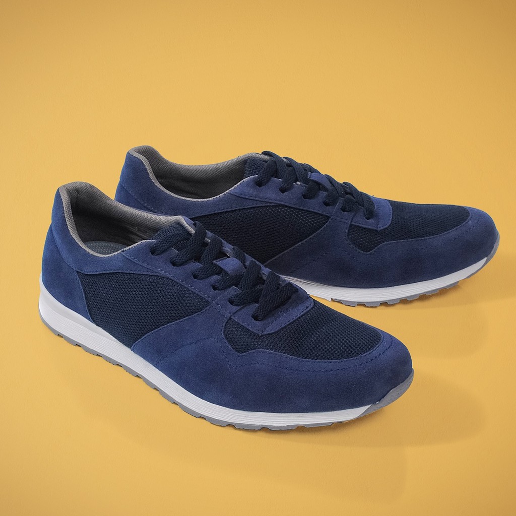 BLITZ NAVY | FORIND x Volve | Sepatu Sneakers Kets Running Sport Pria/Cowok/Men Sneakers Footwear