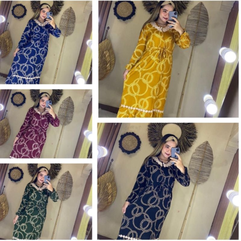 DASTER ARAB LENGAN PANJANG | LONGDRES ARAB RENDA | DASTER