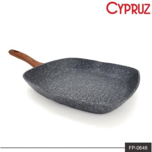 Panci CYPRUZ BBQ Pan Marble Series FP-0648/Wajan Pemenggang FP0648