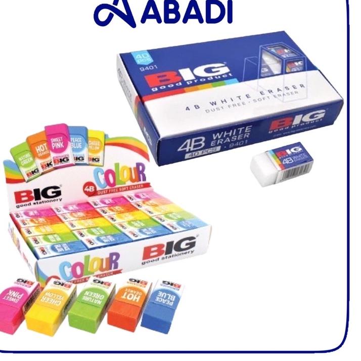 

Terbaru.. Penghapus Eraser BIG Putih dan Warna Grosir (1pak/40pcs)