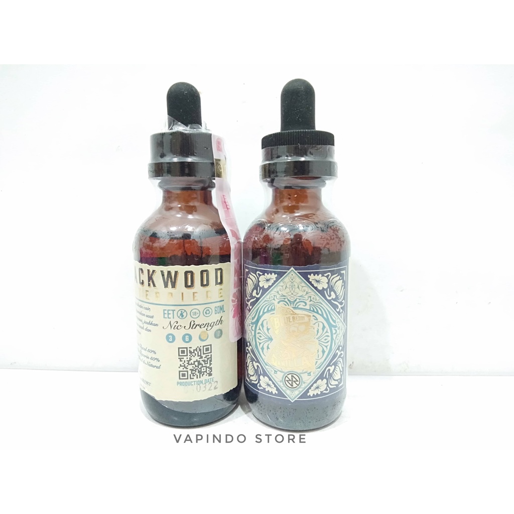 NIC 9MG BLACKWOOD MASTERPIECE BLUEBERRY VANILLA TOBACCO 60ML BY RCKS