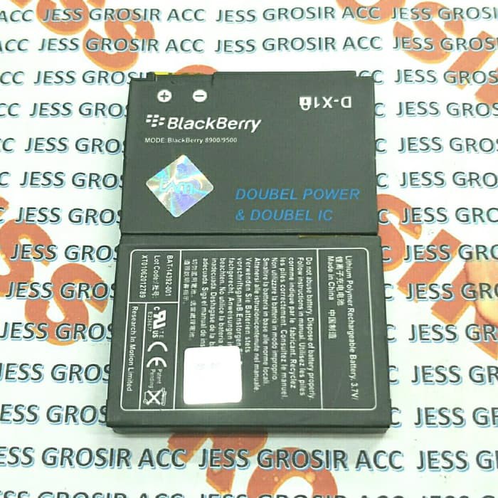 Baterai Battery. Double Powee BLACKBERRY BB DX-1 D-X1 DX1 8900 9500