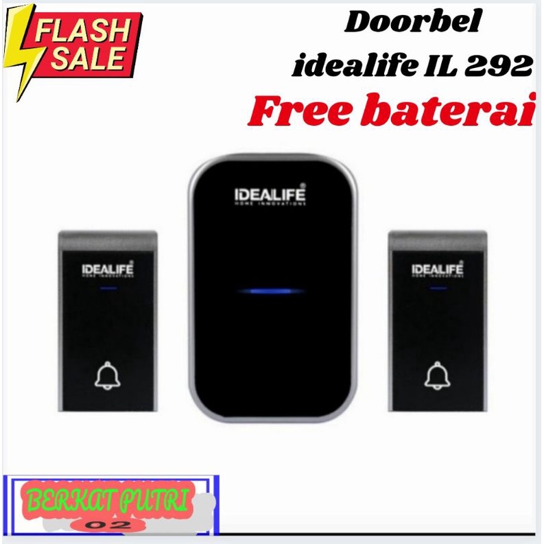 Wireless Doorbell Bel Pintu Listrik idealife IL-292