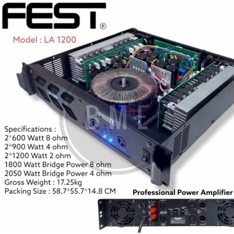 power amplifier FEST LA 1200 fest la1200 ORIGINAL