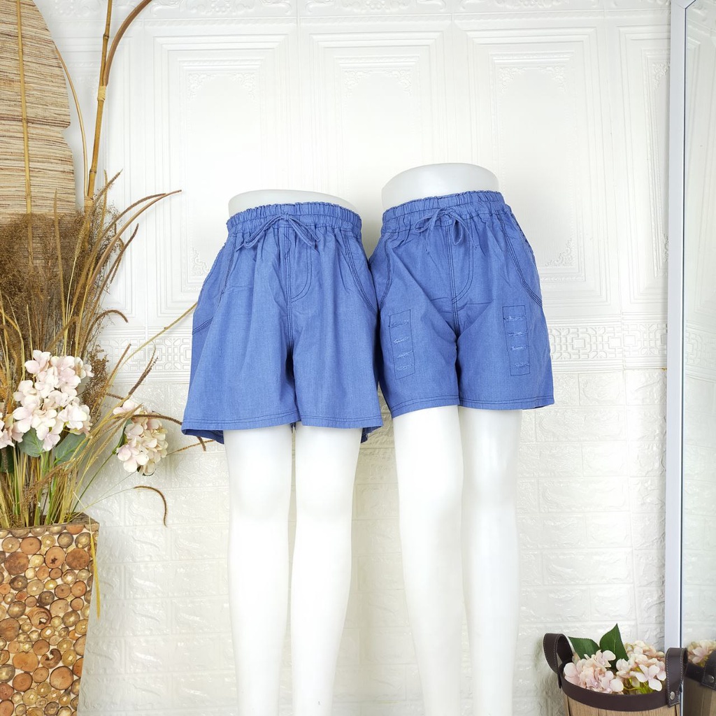 HOTPANTS JEANS WASHED RAWIS/TANPA RAWIS ALL SIZE FIT TO XL