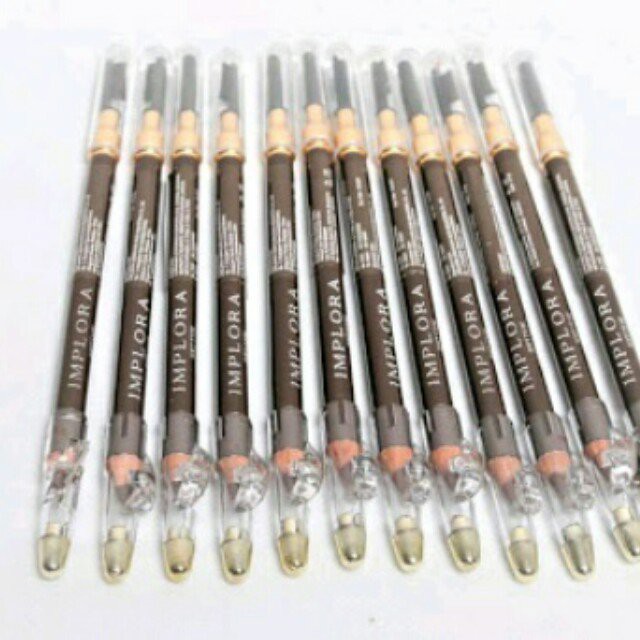 [SATUAN] IMPLORA  pensil alis 2 in 1 ori Soft Type Eyebrow Pencil original bpom