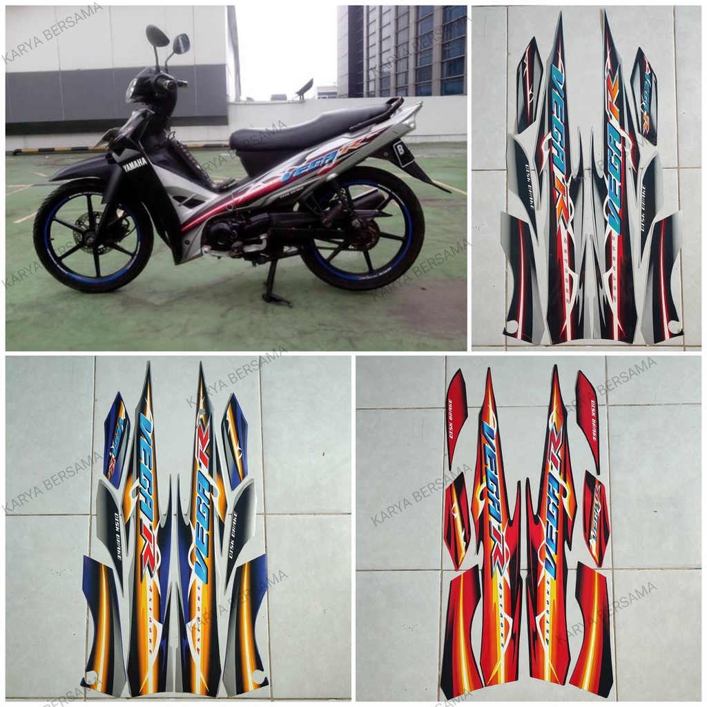 List Stiker Motor Striping Standar Pabrikan Yamaha Vega R New 2007 / Stiker Vega R 2007