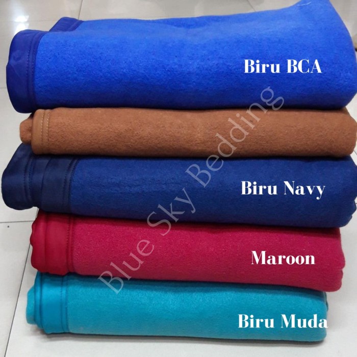 Selimut Dewasa Selimut Flanel - biru Navy(I4X2) REAL PICT Selimut Tebal Selimut Bulu Halus Selimut B