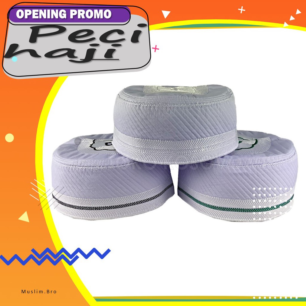 Peci Kopiah Nu Haji Alay Iming malaysia , No 3-12, Peci Putih dan Hitam Terlengkap