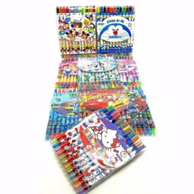 

Crayon putar 12 warna carakter cewek dan cowok