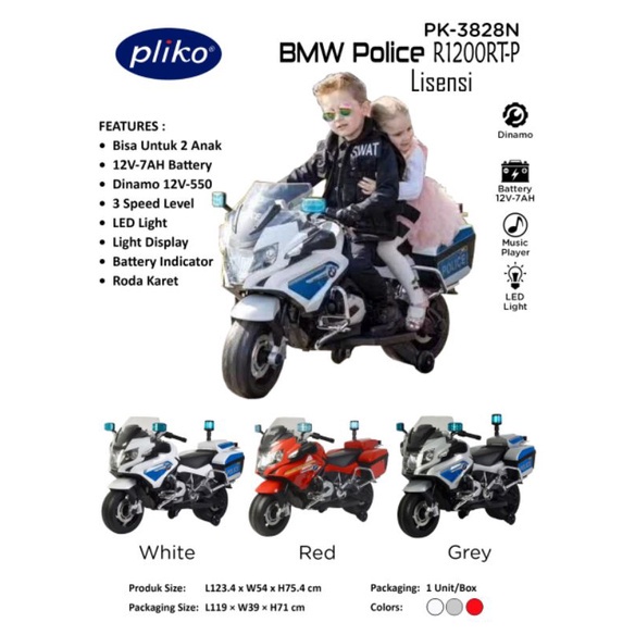 Pliko Motor Aki BMW Police PK3828