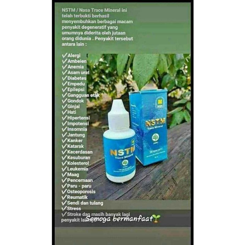 NSTM NASA TRACE MINERAL ORIGINAL 100%-NSTM NASA-HERBAL NASA