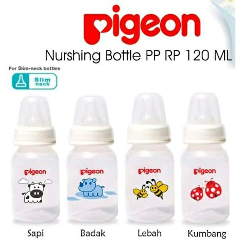 Pigeon Bottle PP RP Silicone-S Type | Botol Bayi - 120/240ML (ORI 100%/UANG KEMBALI)
